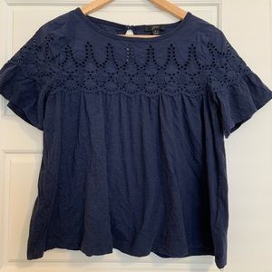 J Crew navy tee